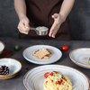 セラミック素朴なプレートサラダプレート食品レストラン食器用
