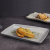 9.5 インチ長方形 Rollin レストラン用磁器プレート