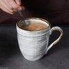  卸売コーヒーマグカップセット食器洗い機対応ホテルカフェショップポーセラーナ食器グレーカップミルクマグ 
