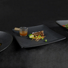 ブラックスクエアディナープレート磁器レストラン食器
