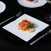 潮州セラミックプレートレストラン白磁長方形プレート寿司食器ロングプレート