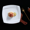 レストラン白食器セラミックスクエアディナープレート白磁折りたたみプレート