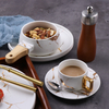 レストラン食器セット パーティーディナーセット 大理石食器セット 北欧釉ディナープレートとボウルセット、オーブン/食器洗い機対応 