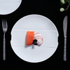レストラン食器ラウンド前菜プレートセラミックディナープレート10/12/14インチ 