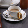 大理石のコーヒーカップカフェ用白磁カプチーノカップ