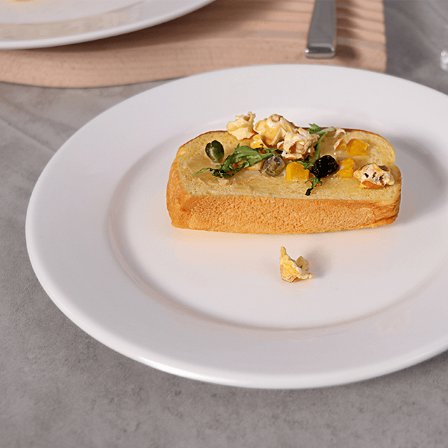 レストランホテルのための白い注文のセラミックパーティー前菜プレート磁器ディナープレート