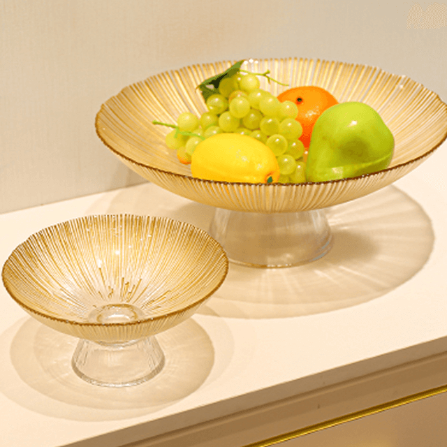 ガラス分割プレートリビングルームキャンディグリーン OEM カスタマイズされたパッキングディバイダーデザートキャンディグラスプレート