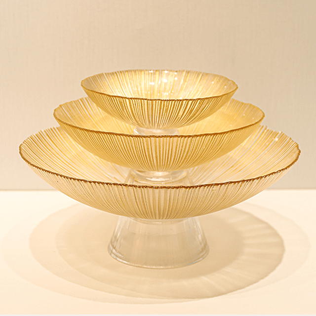 ガラス分割プレートリビングルームキャンディグリーン OEM カスタマイズされたパッキングディバイダーデザートキャンディグラスプレート