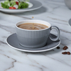 ディープグレープレートとボウルダイニングセットモダンな磁器コーヒーカップ食器レストランディナー高級プレートセラミック