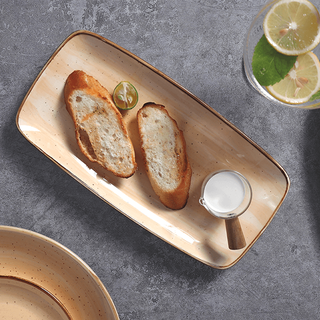 家庭用品 レストラン料理 朝食プレート モダン ラージ イタリア セラミック ターキー プラッター