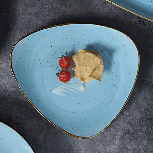 ストーンウェア サービングプラッター Rollin 磁器ラウンドプレート ステーキプレート レストラン