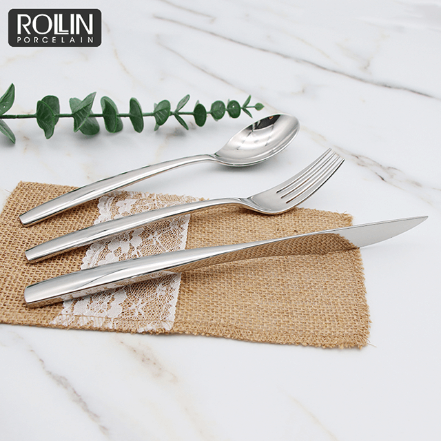 ホテル用のカスタマイズされたロゴディナーナイフステンレスカトラリーセットができます