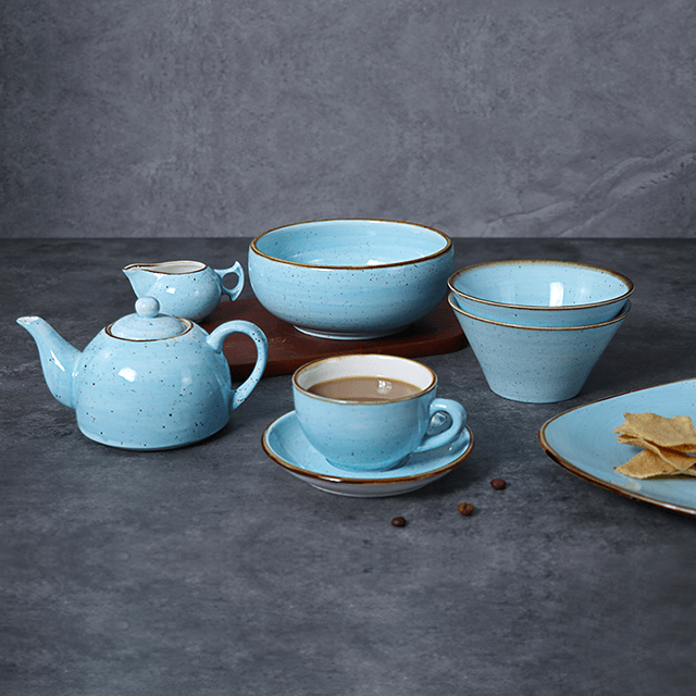 ストーンウェア サービングプラッター Rollin 磁器ラウンドプレート ステーキプレート レストラン