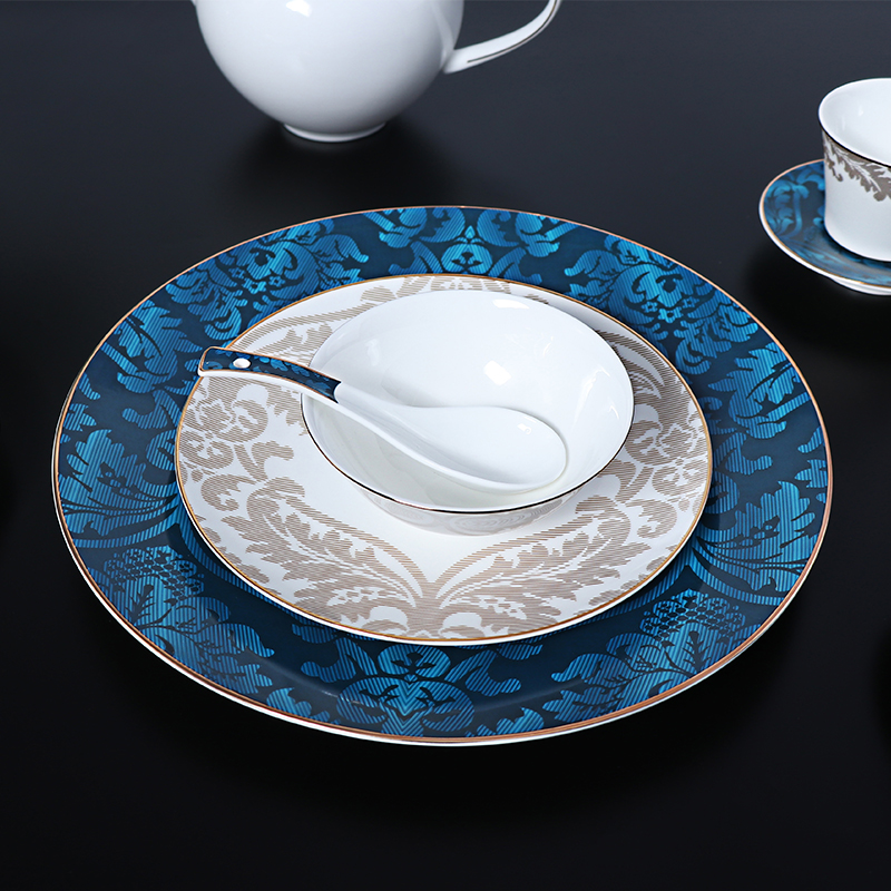 カザフスタン ホテル食器高級ボーンチャイナ食器プレート