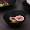 ブラックレストラン高級モダン食器 8 インチセラミック食器ダイニングやレストラン用磁器プレート食器